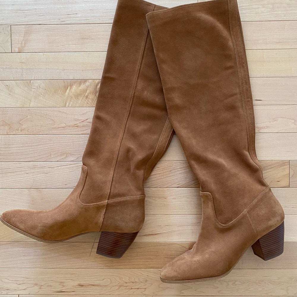 Michael Kors suede tan boots
